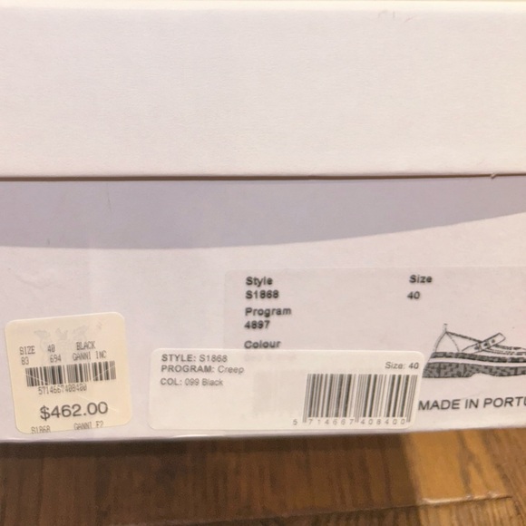 New in box Ganni Mary Jane creeper platform loafers size 40 - Picture 5 of 6